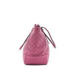 Gucci leather shopping Tote Bag raspberry Pink