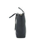 Gucci Grained calfskin Tote Bag Black with long strap
