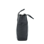 Gucci Grained calfskin Tote Bag Black with long strap