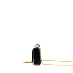 Saint Laurent Kate Bag Croc Embossed Calfskin Black GHW