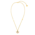Dior Heart Necklace & Bracelet Multicolour Crystal Gold Tone (Sell in a Set )