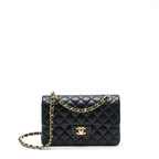 Chanel Small Classic Double Flap Bag Lambskin Black GHW