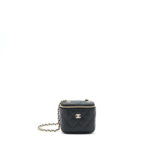 Chanel Mini Vanity With Chain Caviar Black LGHW