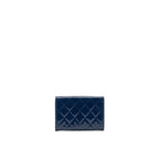Chanel Patent Leather flap Wallet Navy