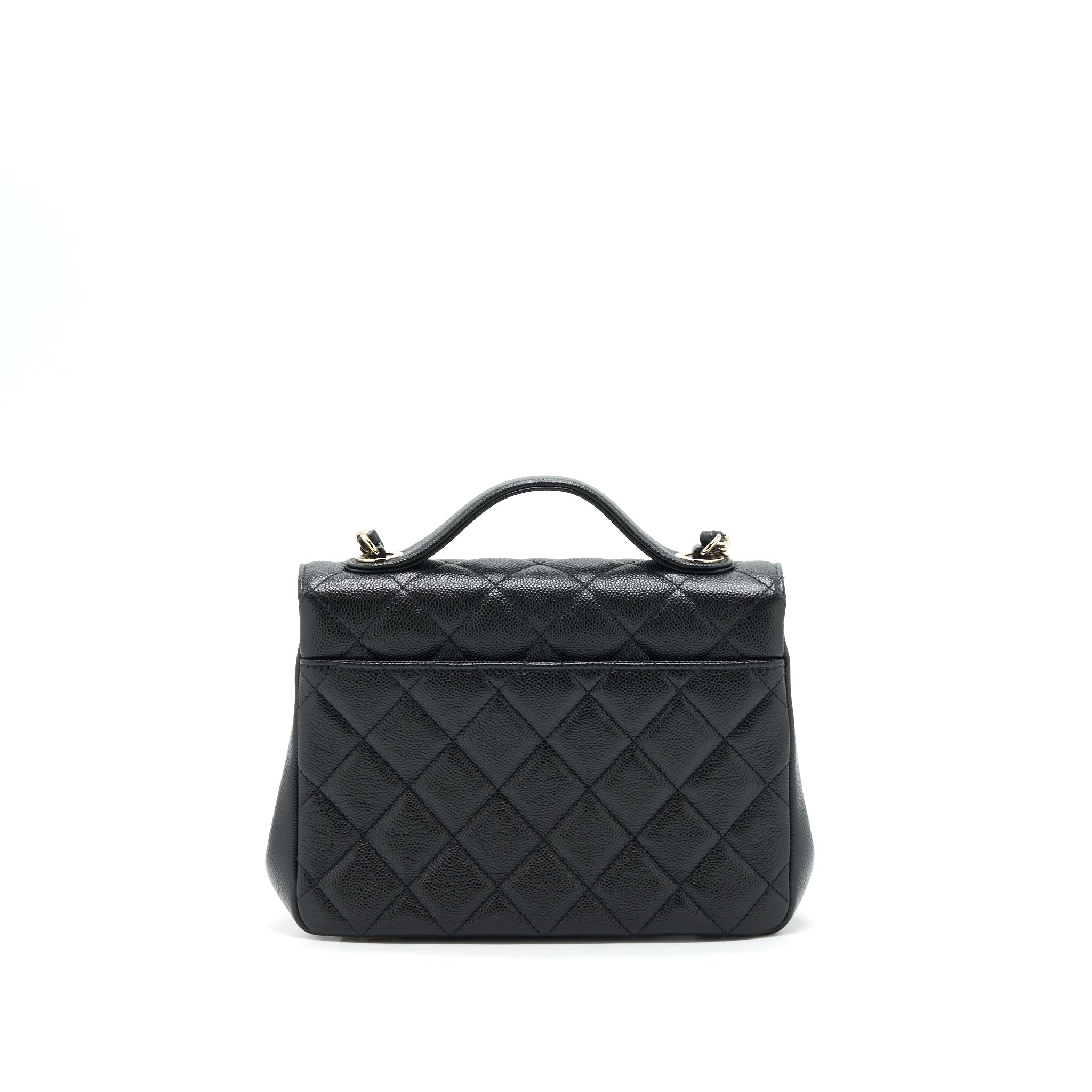 Chanel Medium Business Affinity Bag Caviar Black LGHW (Microchip)
