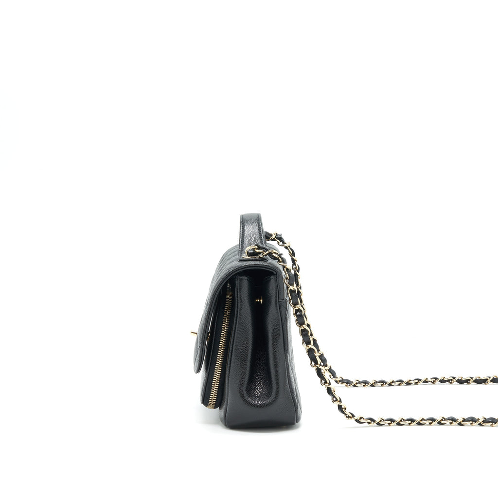 Chanel Medium Business Affinity Bag Caviar Black LGHW (Microchip)