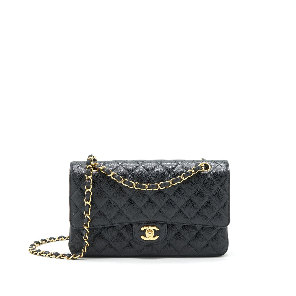 Chanel Medium Classic Double Flap Bag Caviar Black GHW