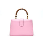 Gucci Dionysus Bamboo Top Handle Bag Embroidered Leather Medium Pink