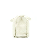 Chanel Large Shopping Tote Bag Caviar Ivory SHW