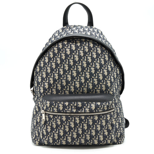 Dior Rider Backpack Beige And Black Dior Oblique Jacquard