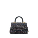 Chanel small tweed coco handle 24cm black GHW