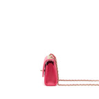 Chanel mini trendy cc chain wallet lambskin hot pink LGHW