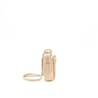 Chanel Quilted Chain Shoulder Bag/ Crossbody Bag beige LGHW