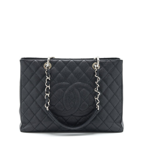 Chanel Grand Shopping Tote Caviar Black SHW