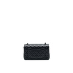 Chanel Mini Rectangular Lambskin black so black