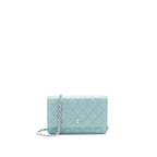 Chanel Wallet On Chain Caviar Pearly Light Blue SHW