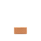Chanel caviar fold long wallet dark beige