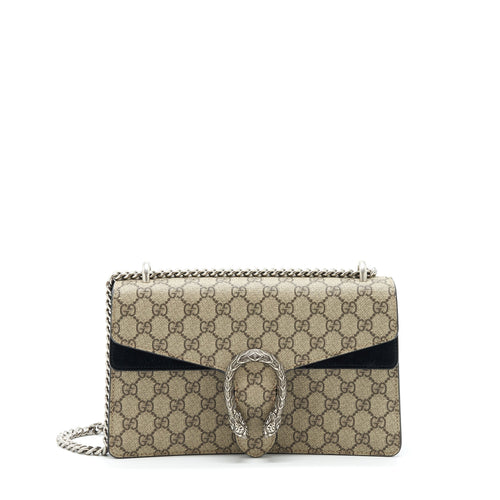 Gucci Dionysus GG Shoulder Bag GG Supreme Canvas / Black SHW