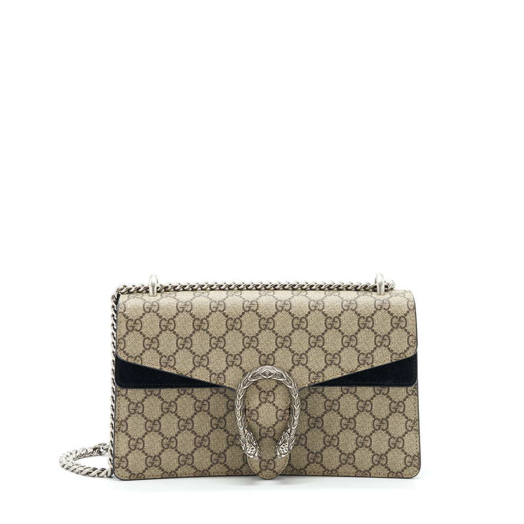 Gucci Dionysus GG Shoulder Bag GG Supreme Canvas / Black SHW
