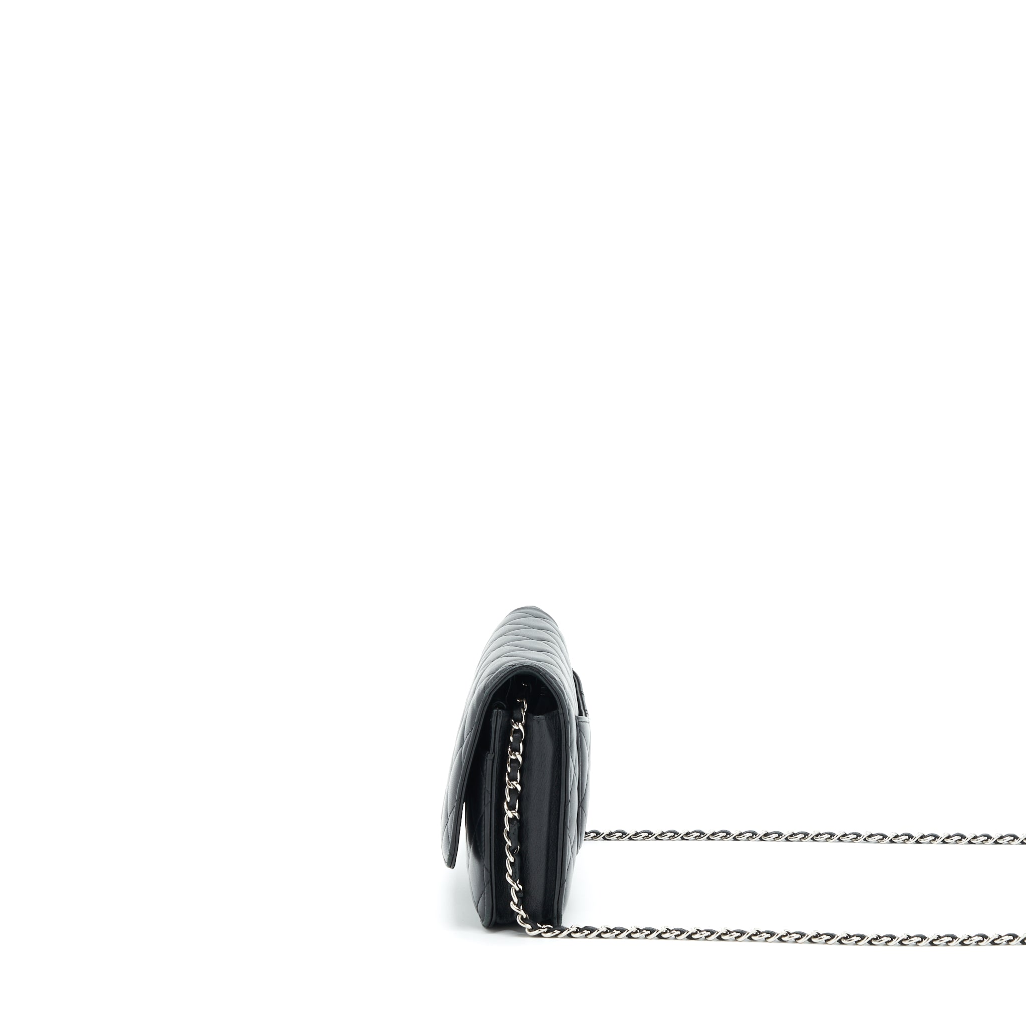Chanel Wallet On Chain Lambskin Black SHW