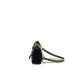 Gucci Mini Marmont Velvet Black GHW