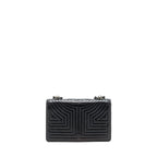 Chanel Small Crossbody Bag Aged Calfskin Ruthenium Hardware