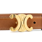 Celine size 80 SMALL TRIOMPHE BELT IN NATURAL CALFSKIN TAN