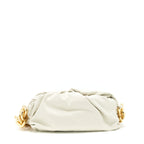 Bottega Veneta Chain Pouch Bag White GHW