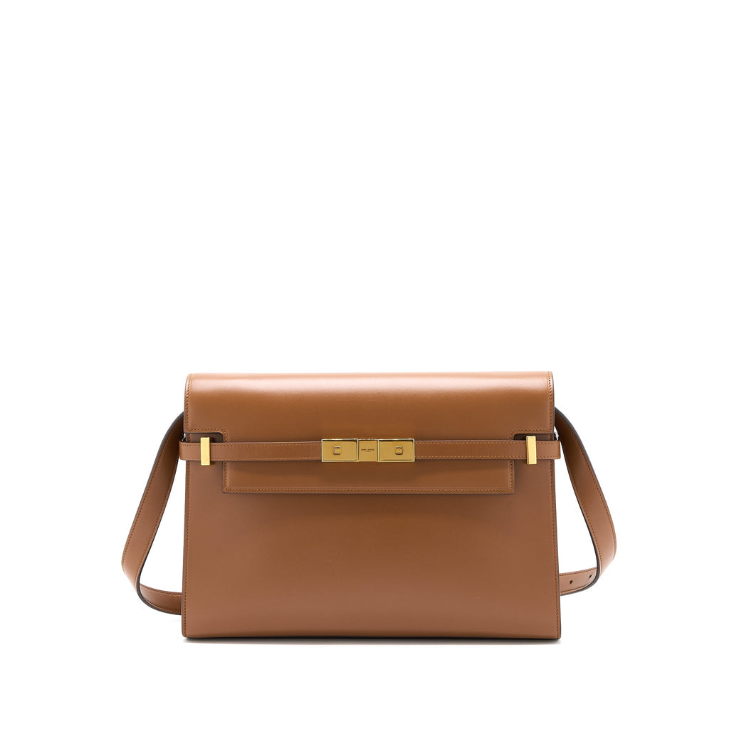 Saint Laurent/YSL Manhattan Shoulder Bag Box Brick/Dark Ebene GHW