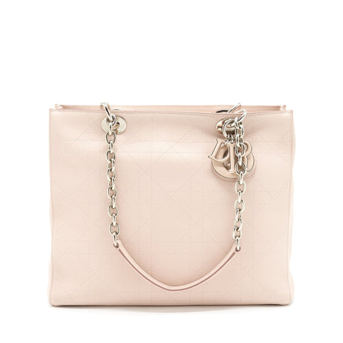 Dior Lady Dior Tote Bag Calfskin Light Beige SHW