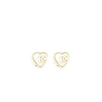 Chanel 22C Heart Earclip LGHW