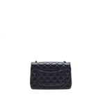 Chanel Mini Rectangular Lambskin Dark Purple Black Hardware