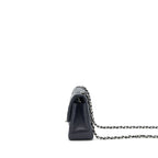 Chanel Mini Rectangular Lambskin Dark Purple Black Hardware