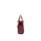 Dior mini lady Dior Patent leather Red with LGHW