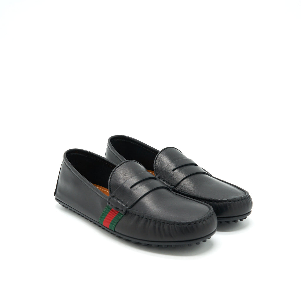 Gucci Size 5 Men’s Leather Loafer Black
