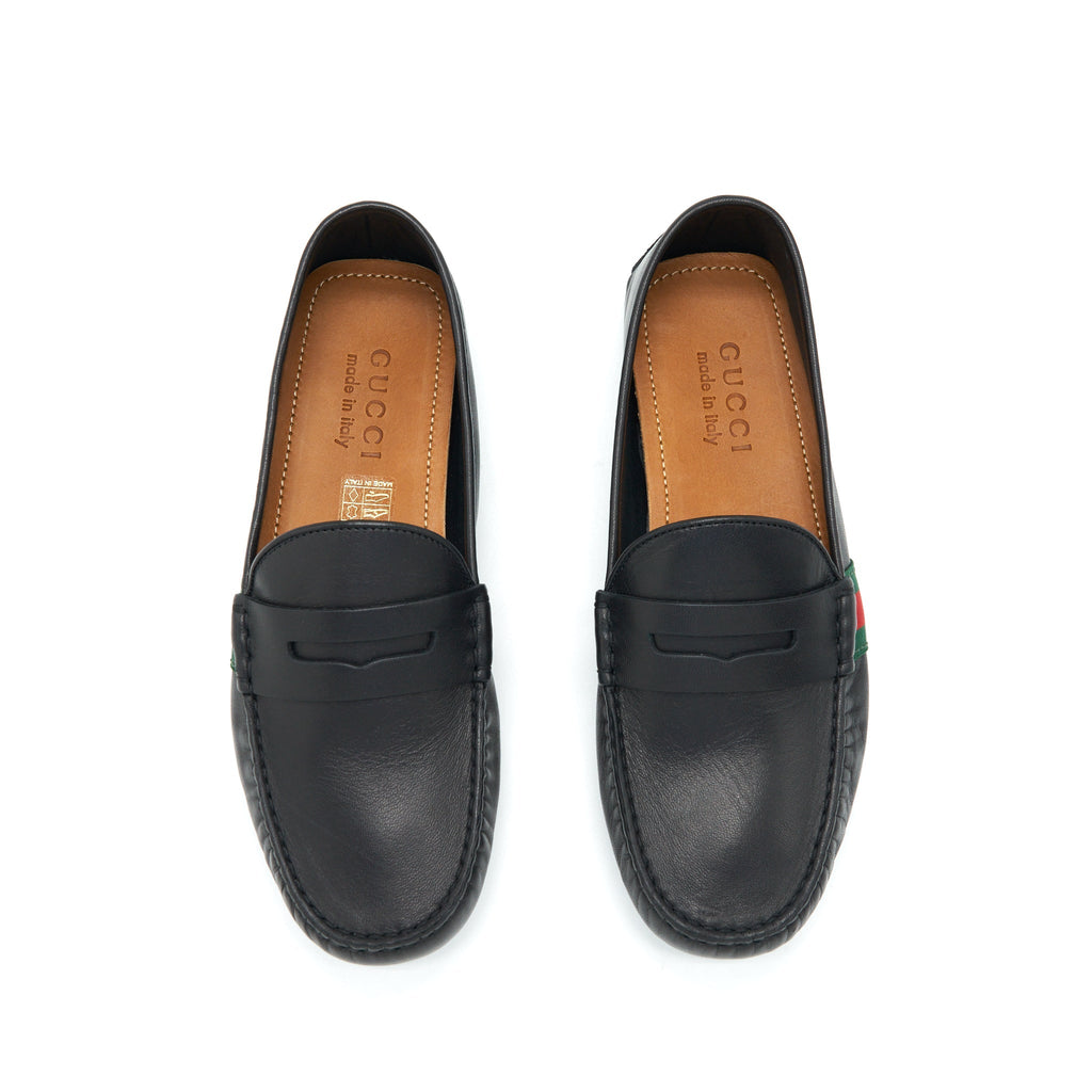 Gucci Size 5 Men’s Leather Loafer Black
