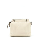 Fendi Dot Com Bag White SHW