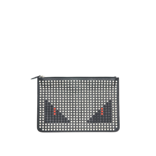 Fendi Studded Unisex Monster Clutch