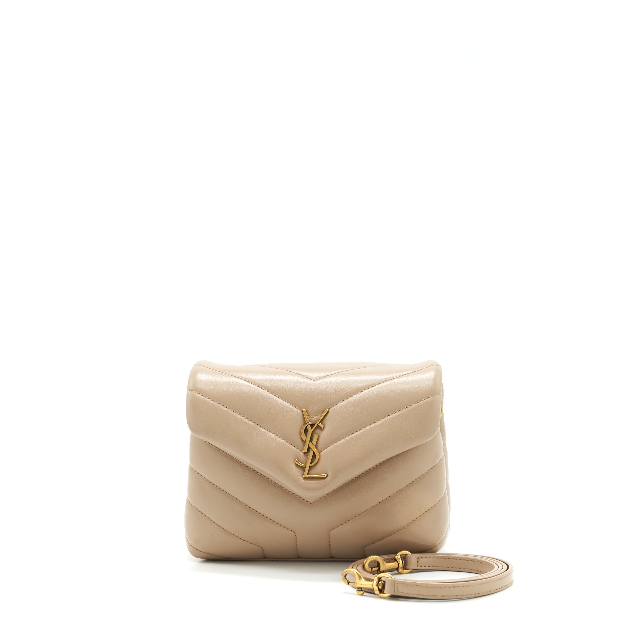 Saint Laurent/YSL Lou Lou Bag Dark Beige GHW