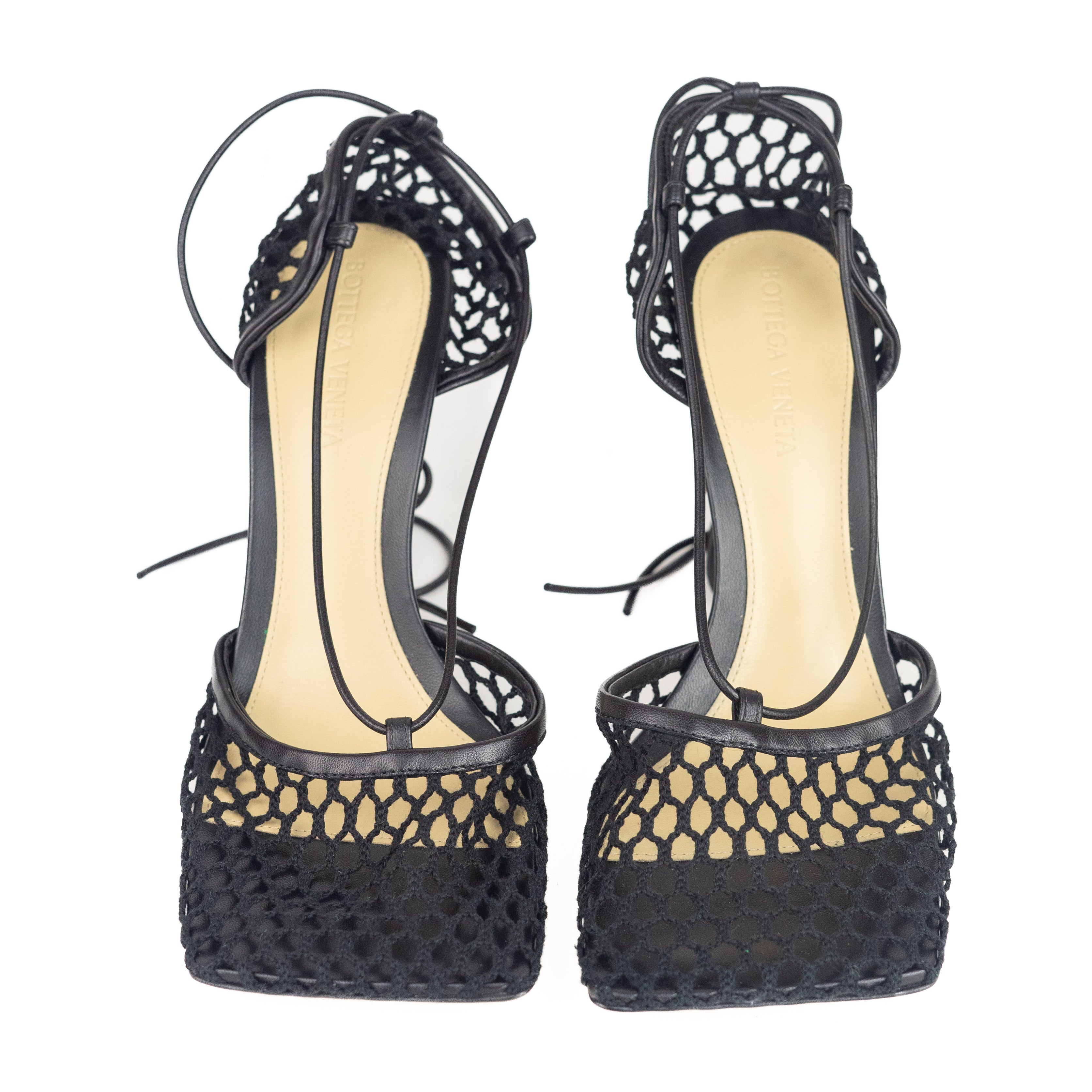 Bottega Veneta Mesh High Heel Sandal  in I