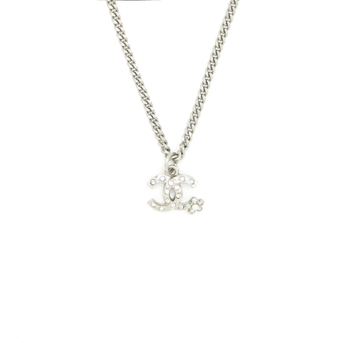 Chanel mini CC logo necklace SHW