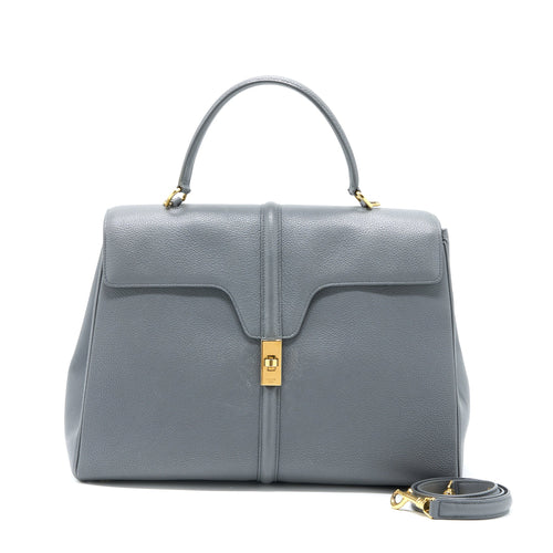 Celine 16 Bag Grained Calfskin Grey