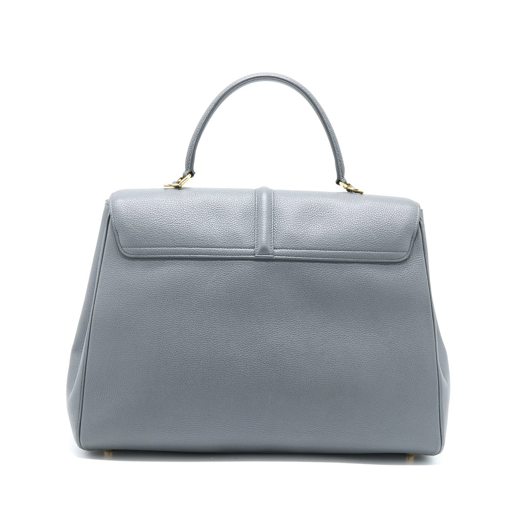 Celine 16 Bag Grained Calfskin Grey