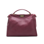 Fendi large Peekaboo Tote Bag Dark Red