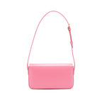 Celine Triomphe Shoulder Bag Shiny Calfskin Flamingo