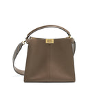 Fendi Peekaboo X-lite Medium Brown with an extra shoulder strap