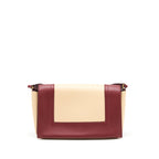 Celine Frame Bag Dark Red/Light Beige
