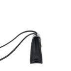 Chanel Vintage Kelly Flap Bag With Long Strap Black 24k GHW