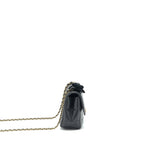 Chanel Camellia Mini Flap shoulder Bag Lambskin black GHW