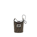 Fendi Vintage Mini Bag Canvas/Leather FF Jacquard SHW